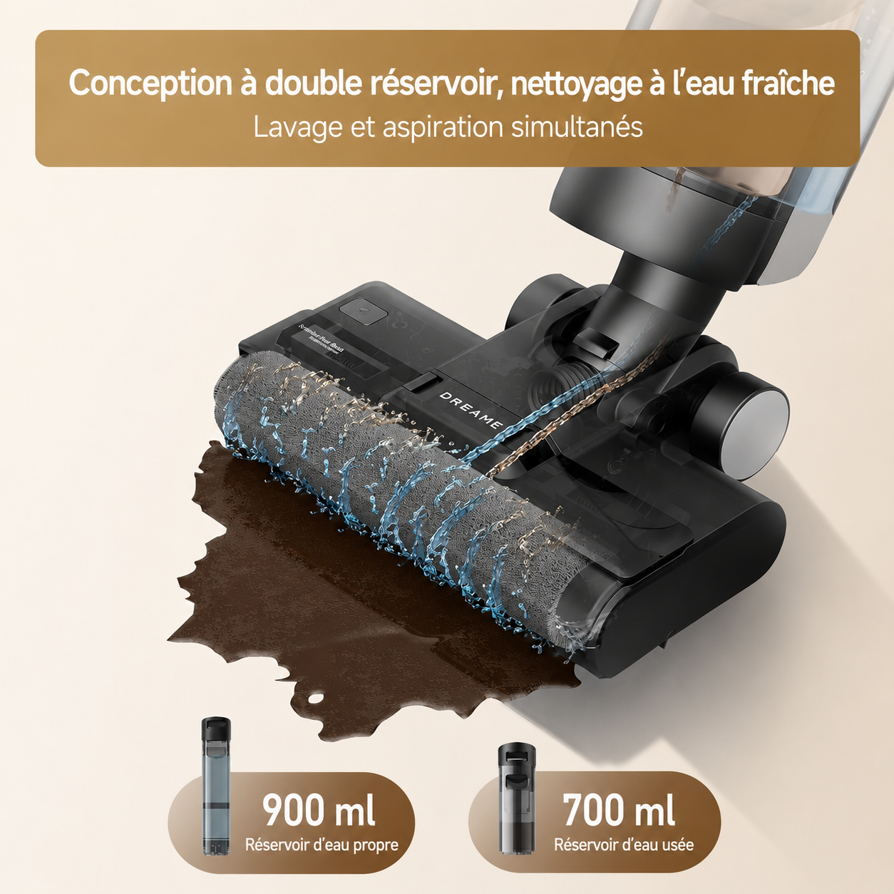 Dreame H12 Pro – Aspirateur eau/sec – Image 2