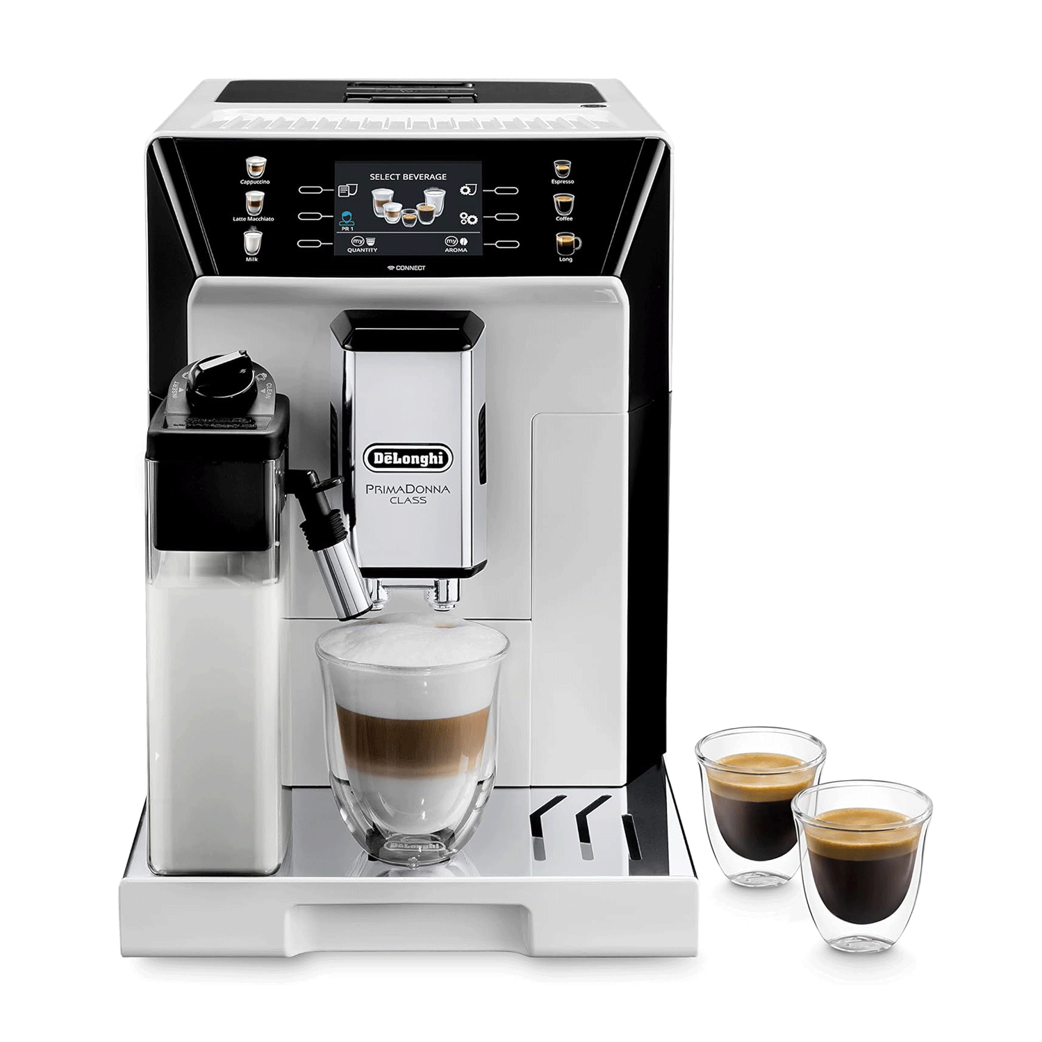 DeLonghi ECAM 550.65.W machine café automatique lait app