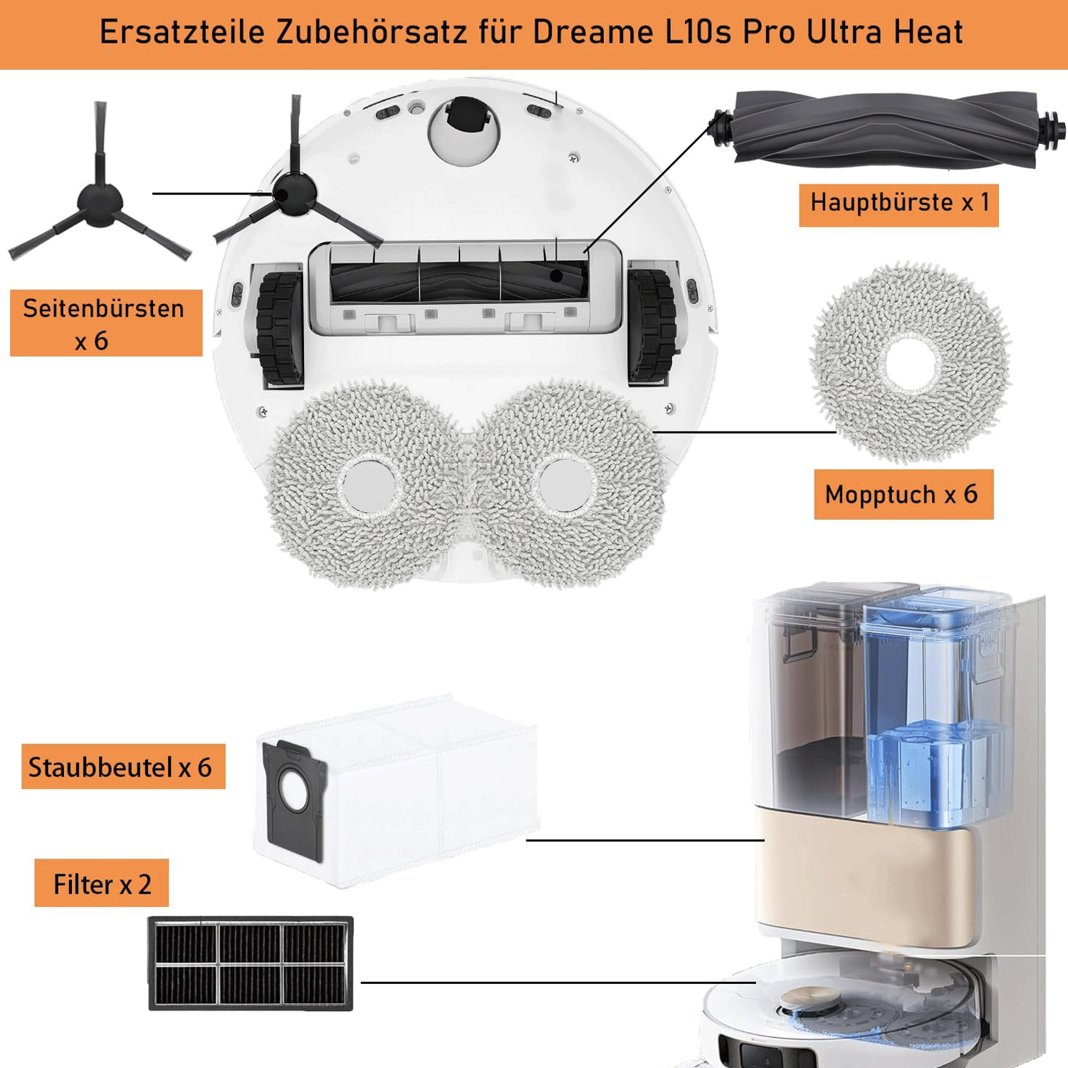 DREAME L10s Ultra – Robot aspirateur laveur avec vidage automatique et navigation 3D - Image 3