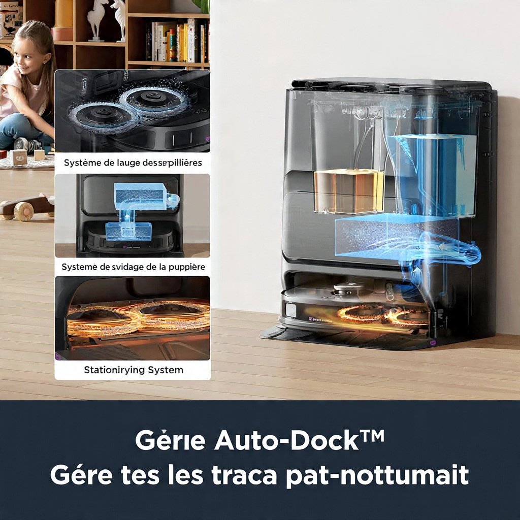 Eureka J12 Ultra – Robot Aspirateur 5000 Pa avec Station Auto & IA 3D - Image 2