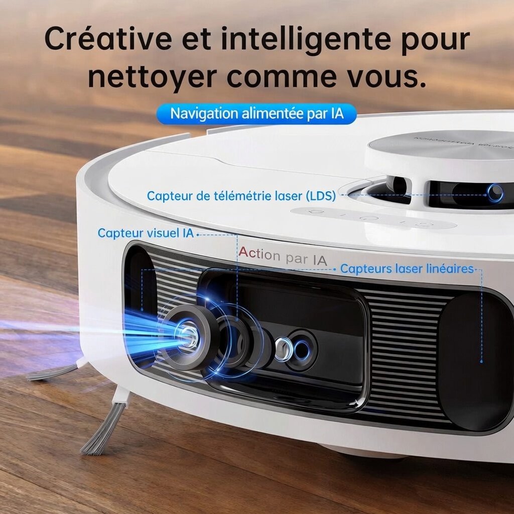 ECOVACS N30 PRO OMNI – Robot Aspirateur Laveur avec Station Automatique - Image 2